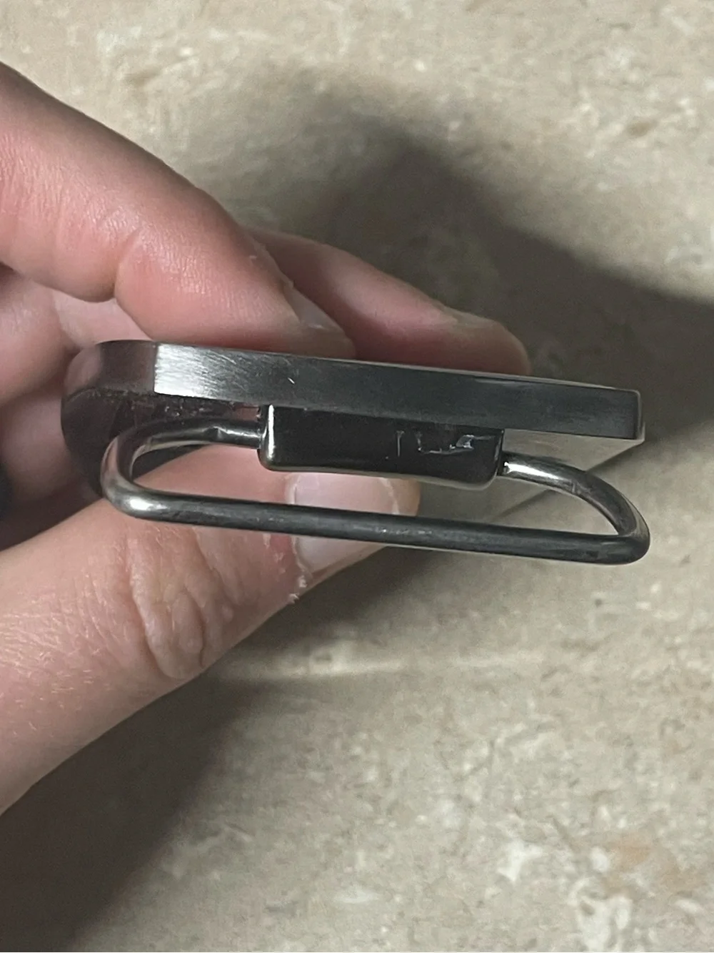 Rare Massey Ferguson Black Enamel Belt Buckle by SpecCast 03077 Triangles Red
